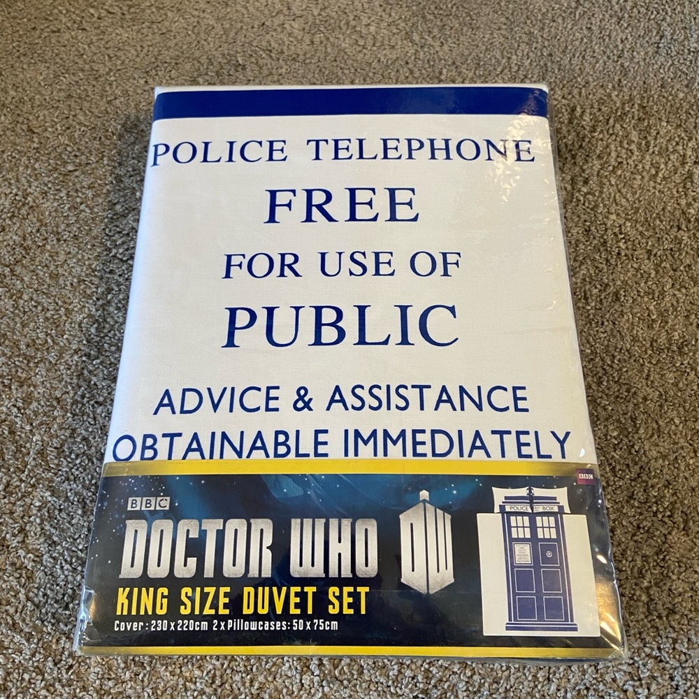 Dr. Who King sized duvet set